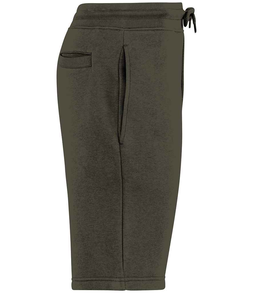 Native Spirit Bermuda Sweat Shorts in Organic Khaki, side view