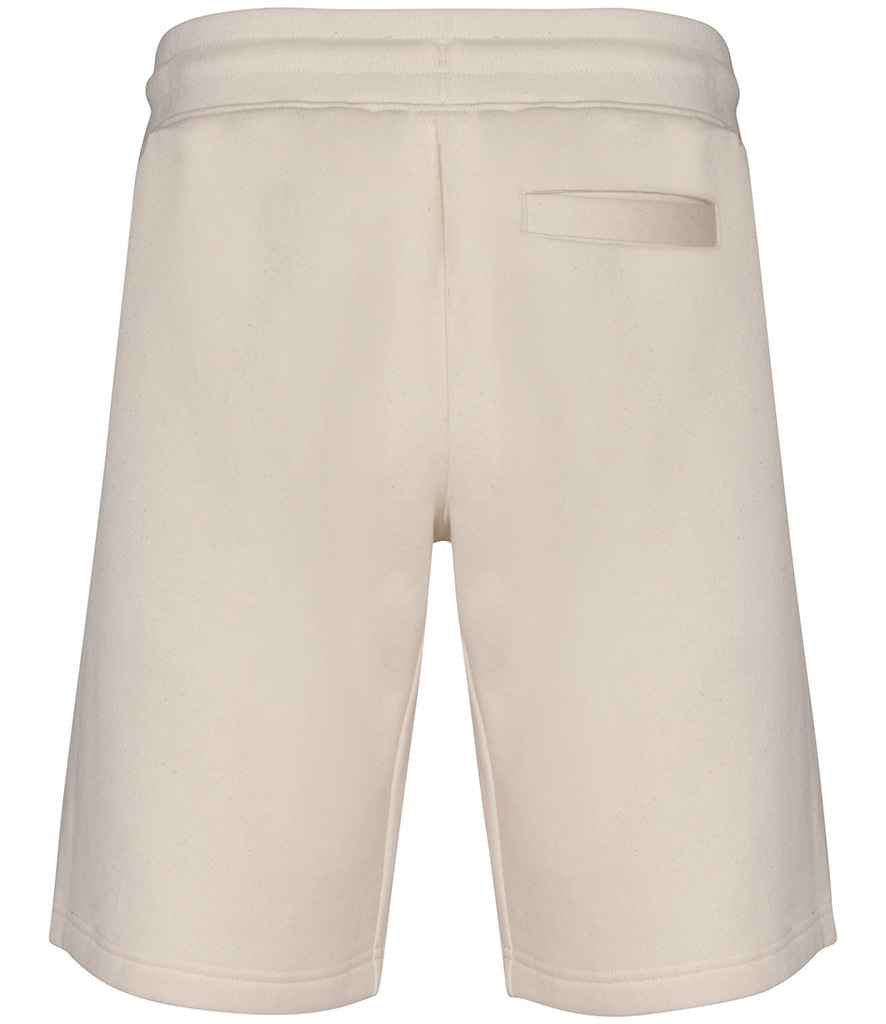 Native Spirit Bermuda Sweat Shorts in Raw Natural, back view