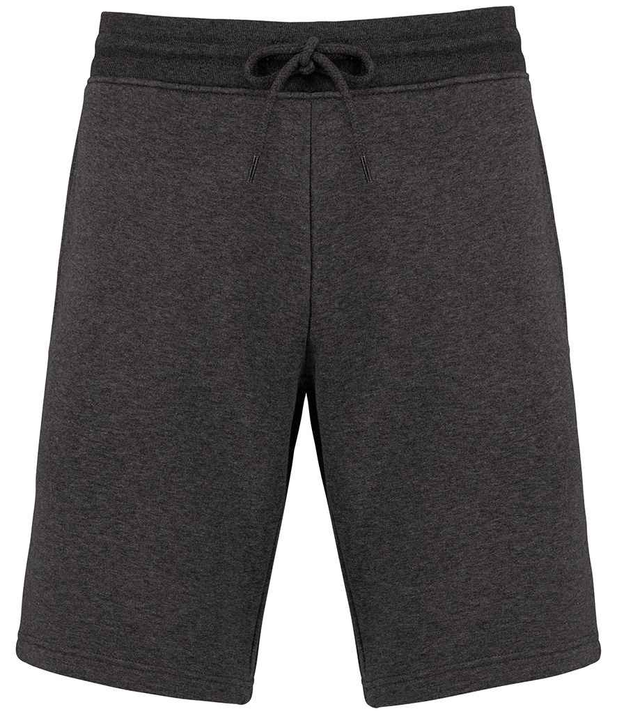Native Spirit Bermuda Sweat Shorts in Volcano Grey Heather, front view
