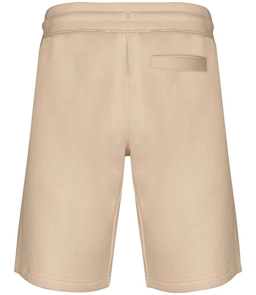 Native Spirit Bermuda Sweat Shorts in Wet Sand, back view