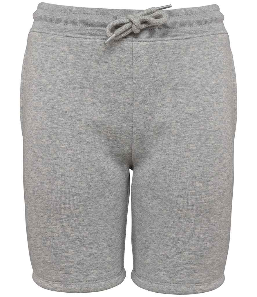 Native Spirit Kids Bermuda Shorts in Moon Grey Heather, front view