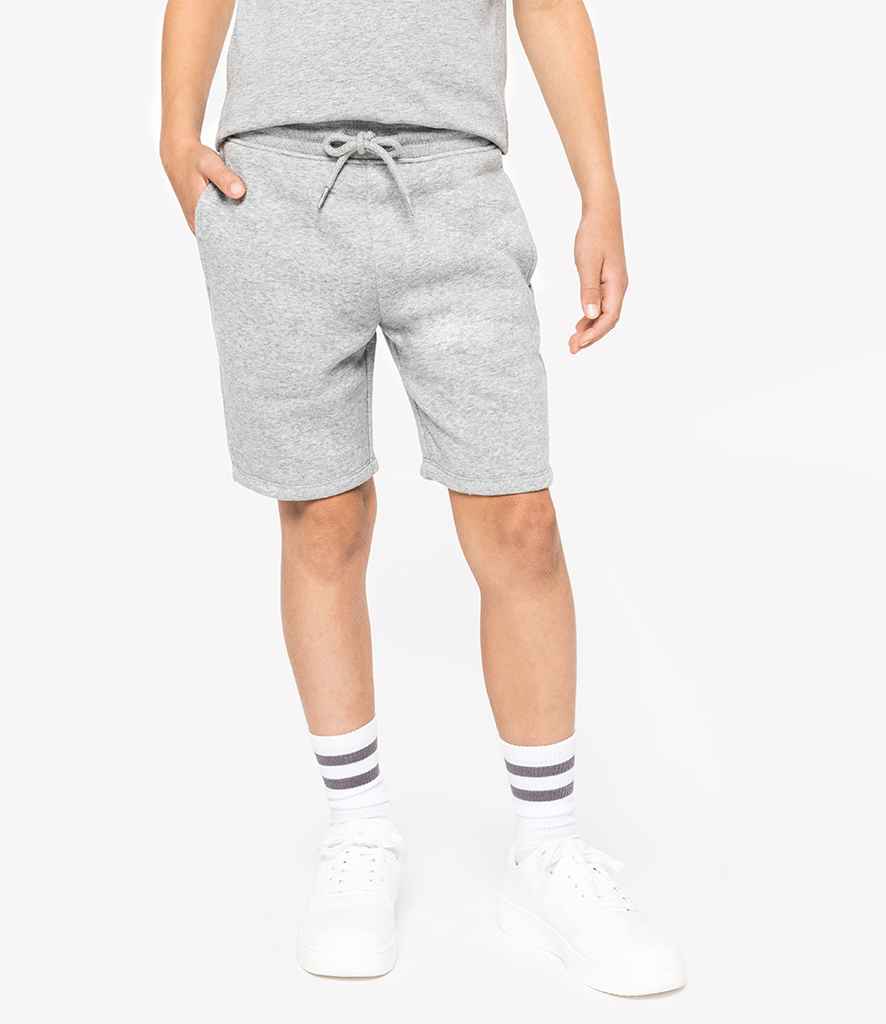 Native Spirit Kids Bermuda Shorts in Moon Grey Heather