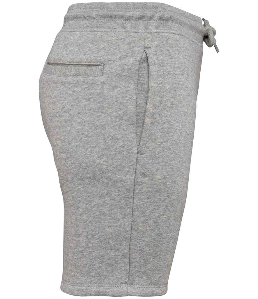 Native Spirit Kids Bermuda Shorts in Moon Grey Heather, side view
