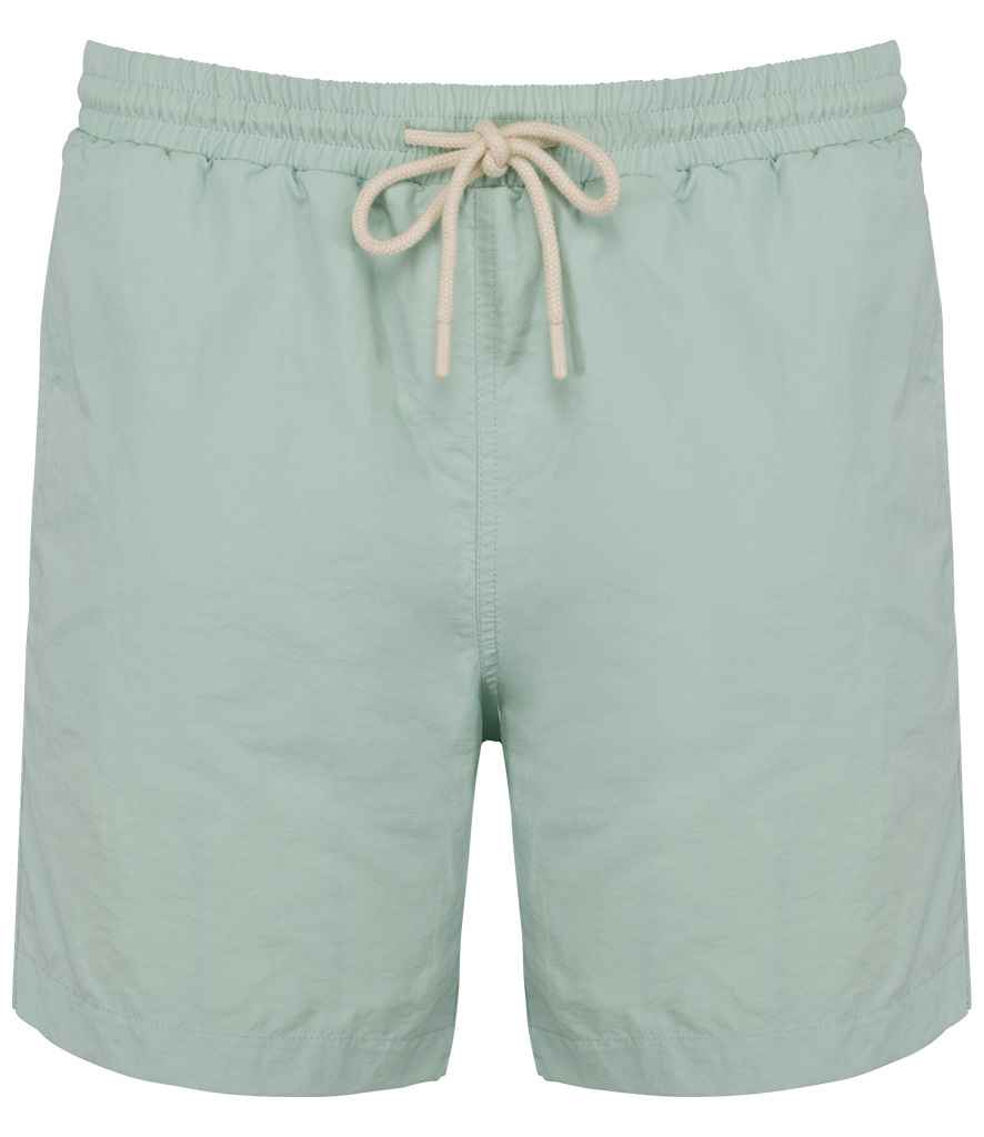 Native Spirit Swimming Shorts in Brook Green, front view