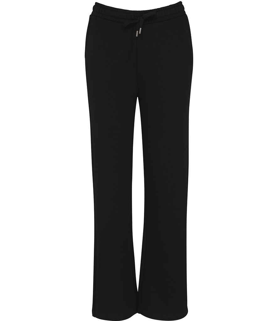 Native Spirit Ladies French Terry Jog Pants in Black, front view