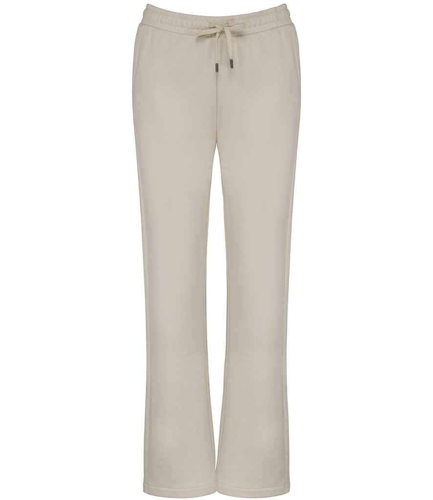 Native Spirit Ladies French Terry Jog Pants in Ivory, front view