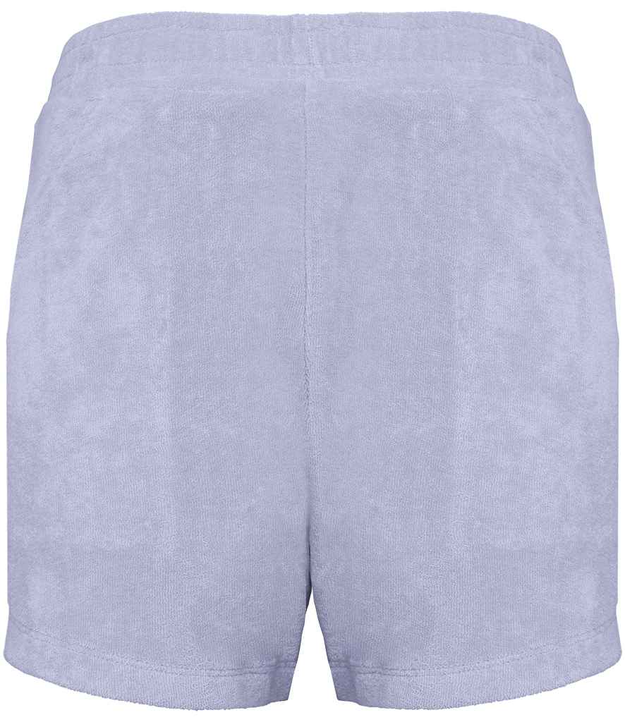 Native Spirit Kids Terry Towel Shorts in Parma, back view