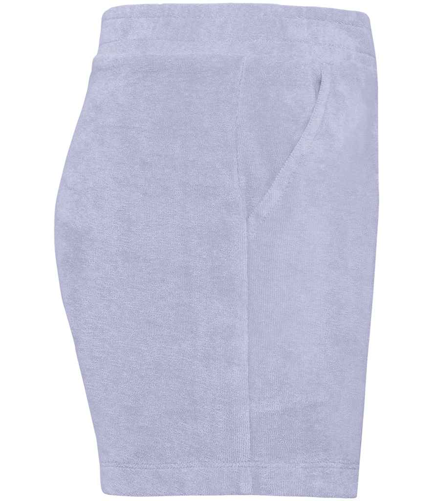 Native Spirit Kids Terry Towel Shorts in Parma, side view