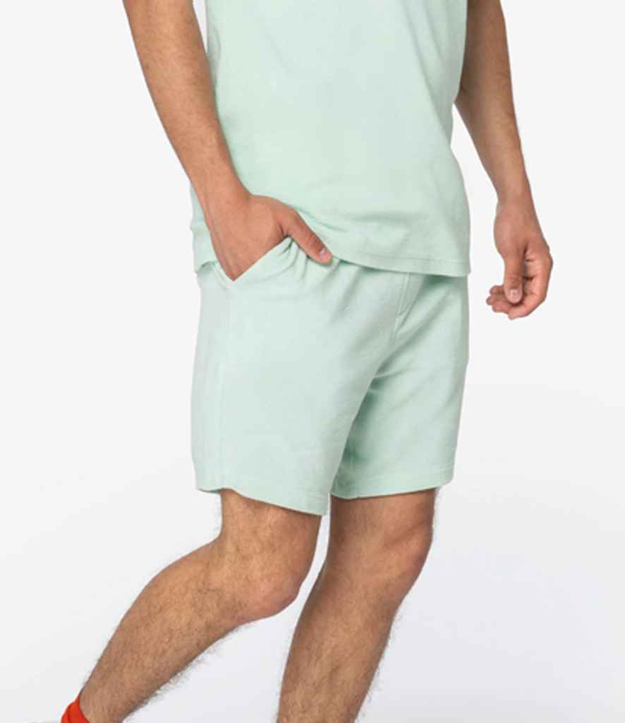 Native Spirit Terry Towel Shorts in Brook Green