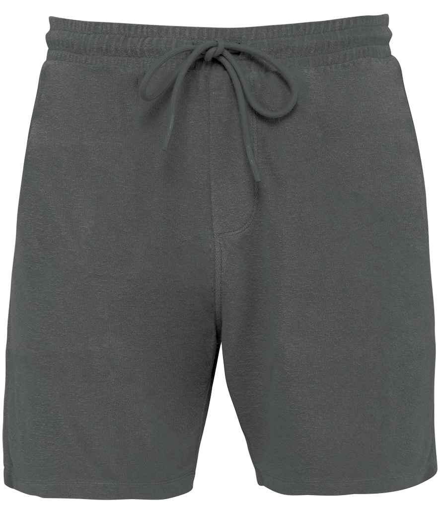 Native Spirit Terry Towel Shorts in Iron Grey, front view