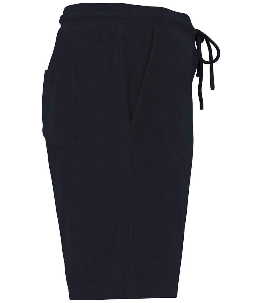 Native Spirit Terry Towel Shorts in Navy, side view