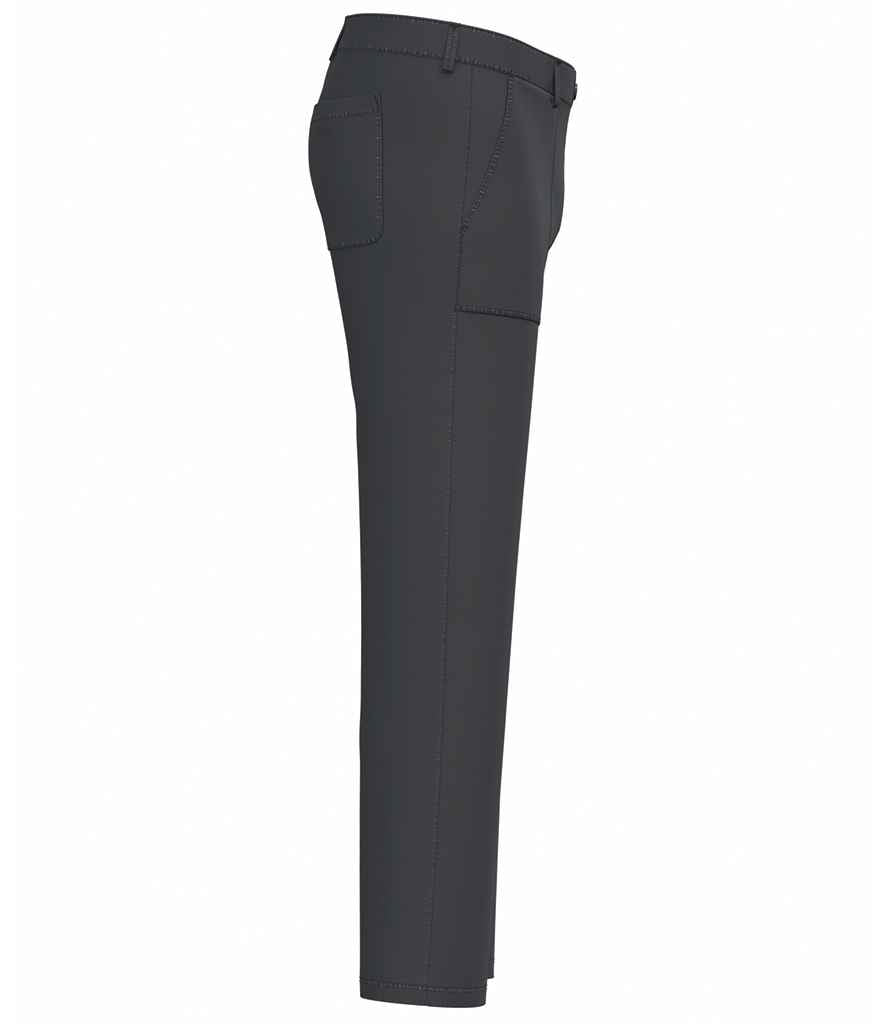 Native Spirit Washed Effect Trousers in Washed Coal Grey, side view