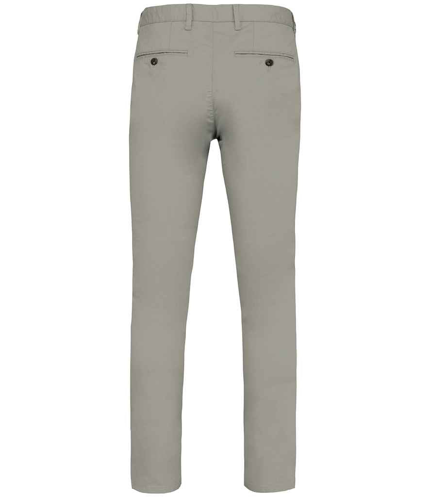 Native Spirit Chino Trousers in Almond Green, back view
