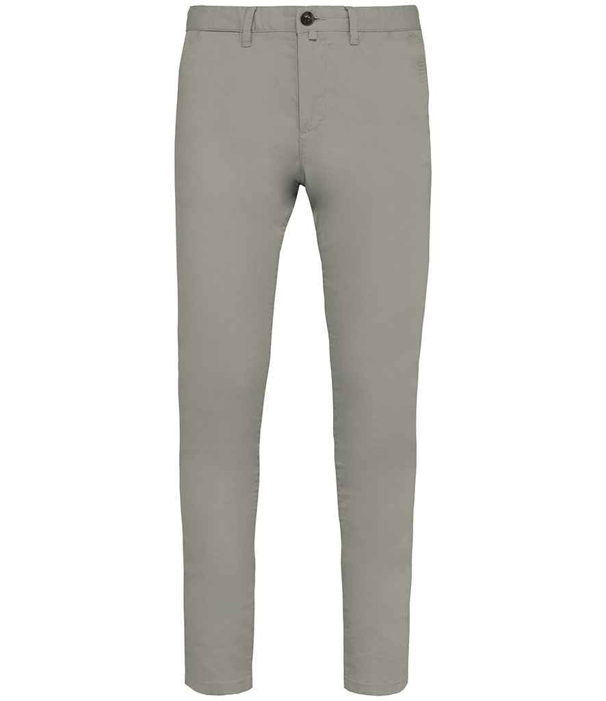 Native Spirit Chino Trousers in Almond Green, front view
