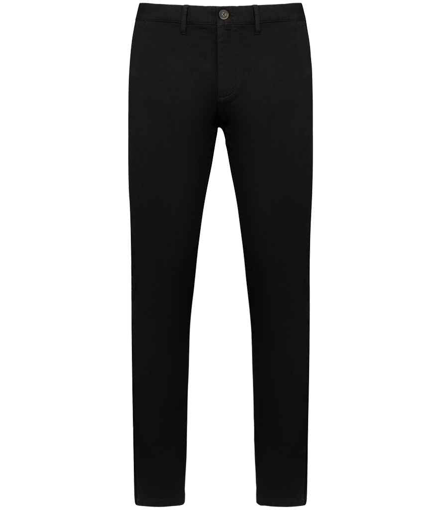 Native Spirit Chino Trousers in Black, front view
