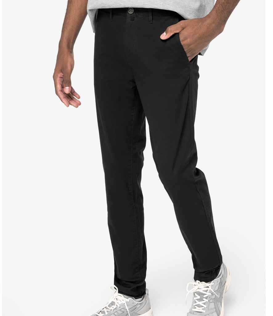 Native Spirit Chino Trousers in Black