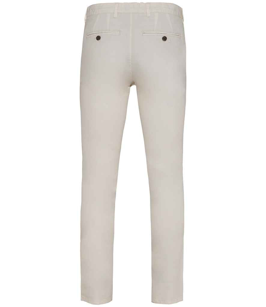 Native Spirit Chino Trousers in Ivory, back view