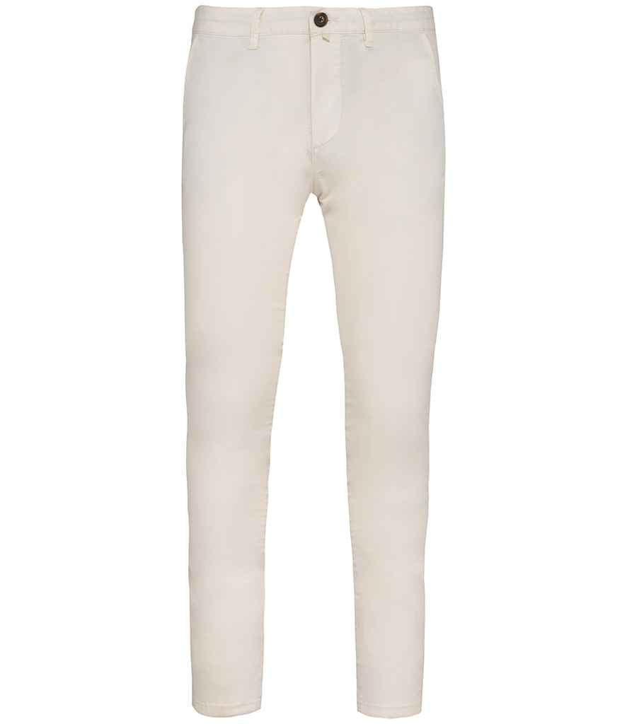Native Spirit Chino Trousers in Ivory, front view