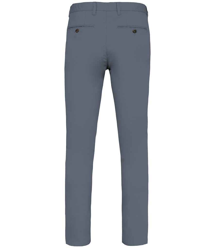 Native Spirit Chino Trousers in Mineral Grey, back view
