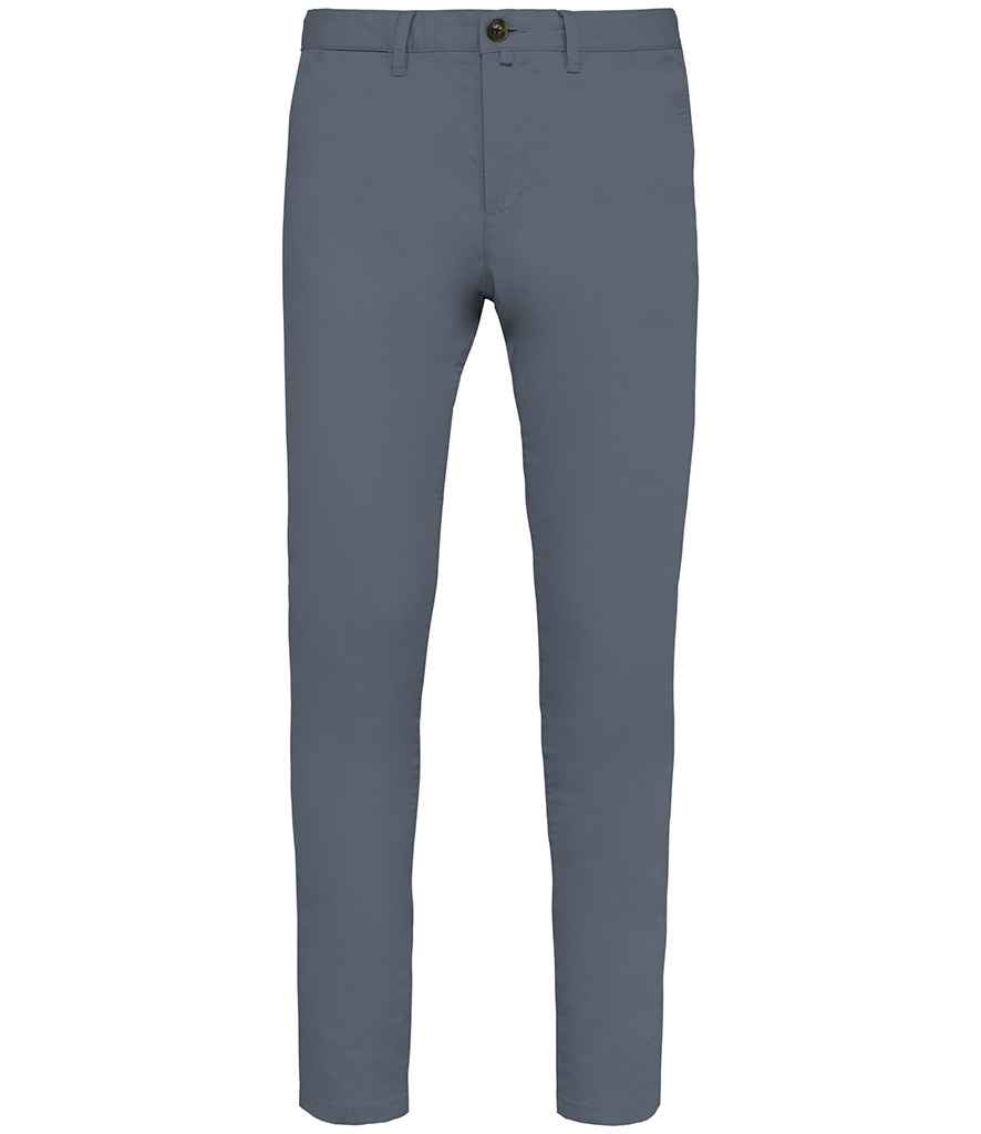 Native Spirit Chino Trousers in Mineral Grey, front view