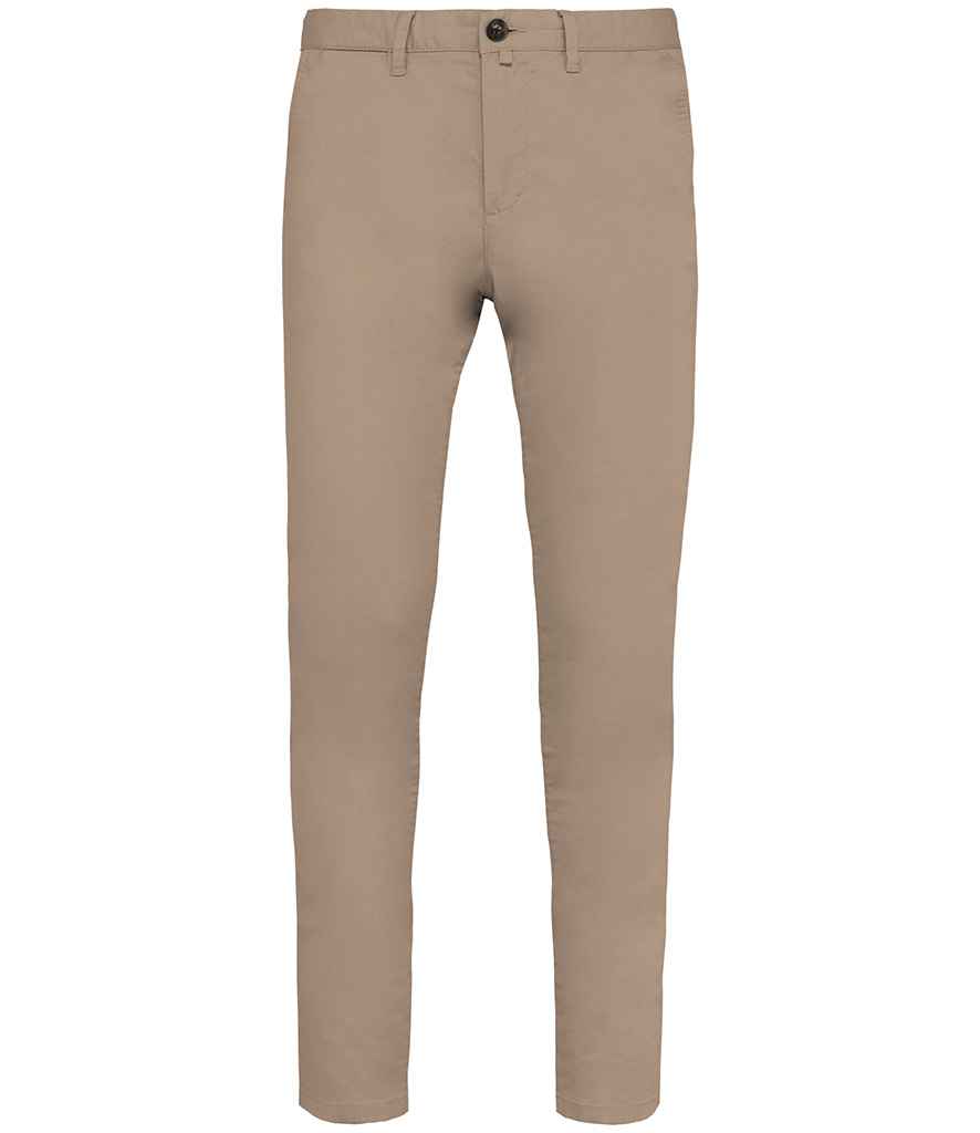 Native Spirit Chino Trousers in Wet Sand, front view