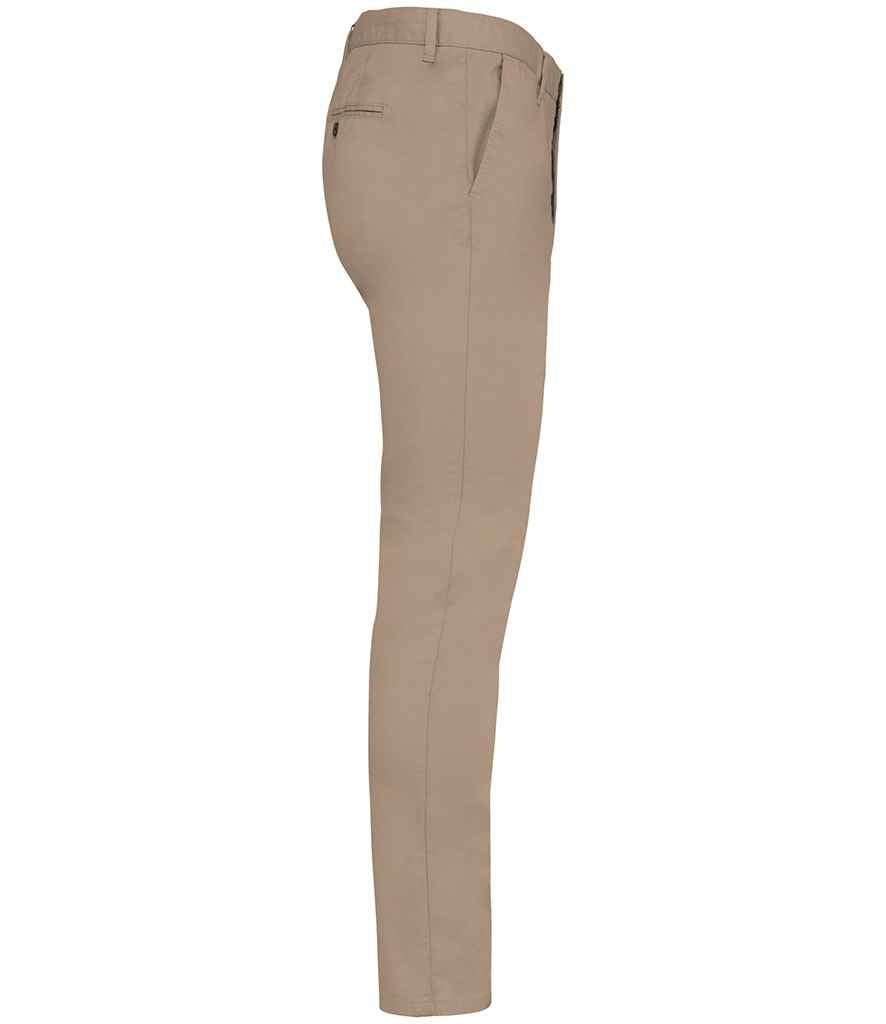 Native Spirit Chino Trousers in Wet Sand, side view