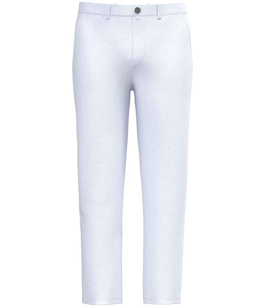 Native Spirit Chino Trousers in White, front view