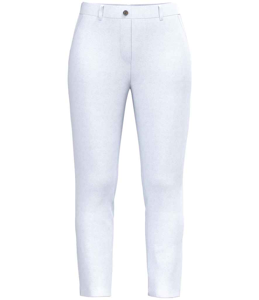 Native Spirit Ladies Chino Trousers in White, front view