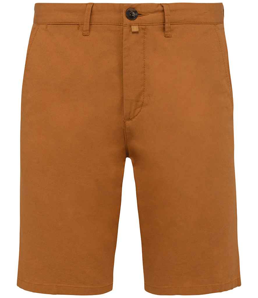 Native Spirit Chino Shorts in Brown Sugar, front view
