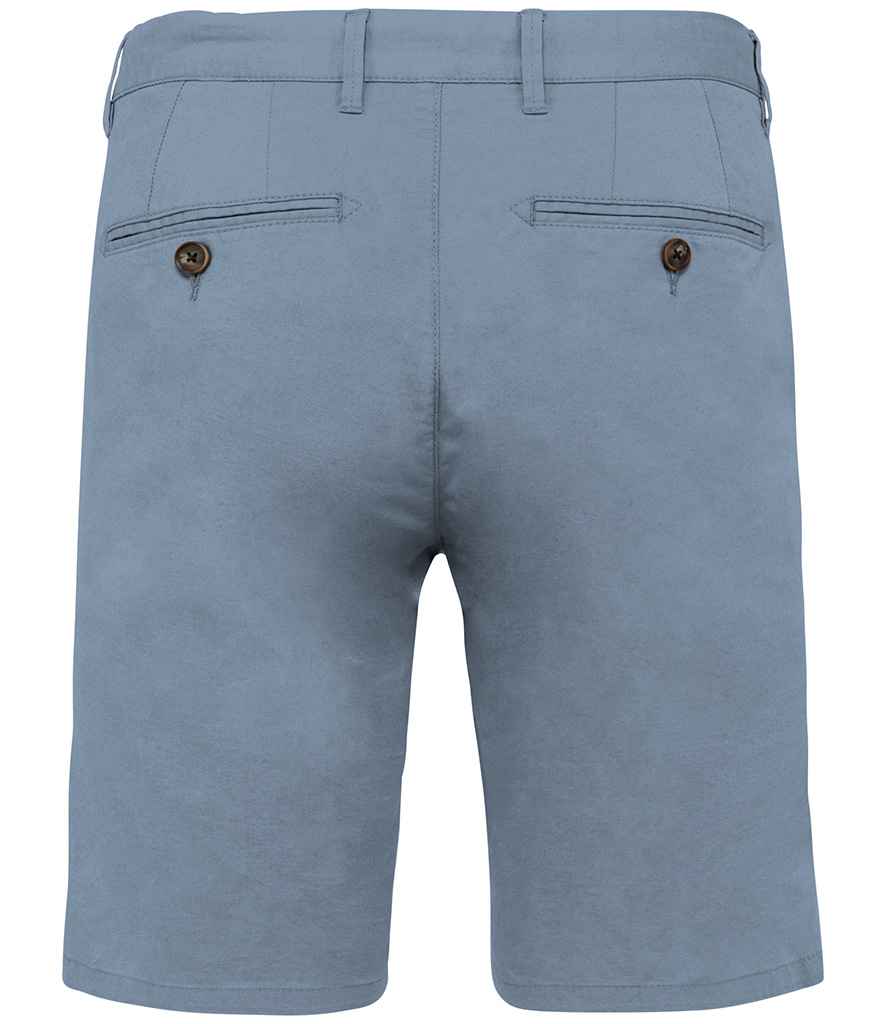 Native Spirit Chino Shorts in Cool Blue, back view