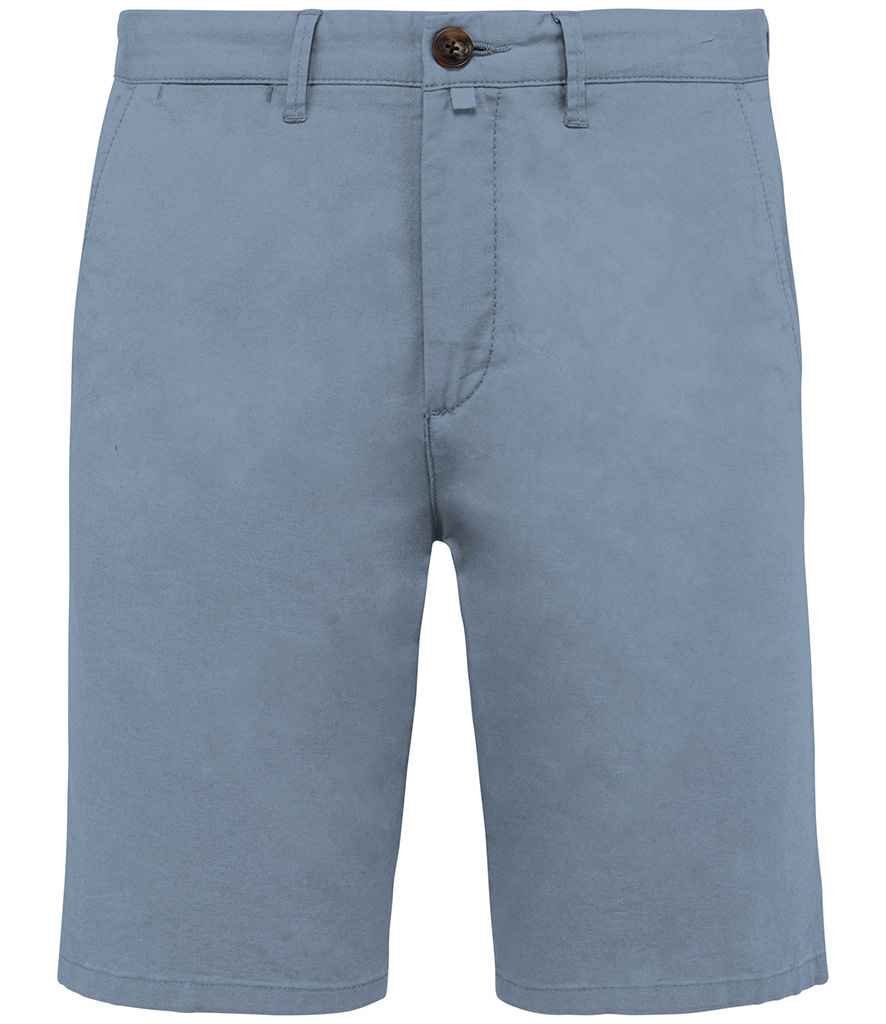 Native Spirit Chino Shorts in Cool Blue, front view