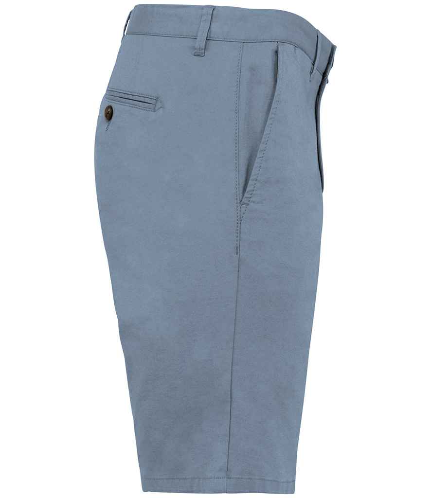 Native Spirit Chino Shorts in Cool Blue, side view