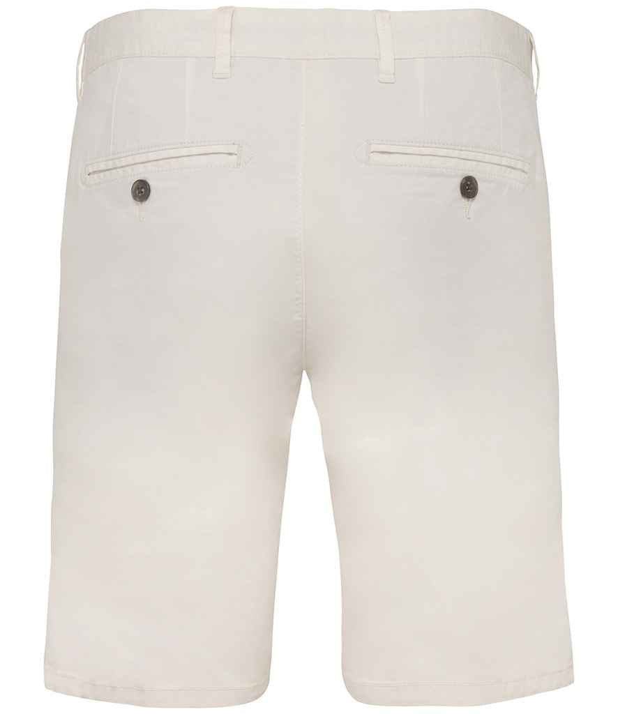 Native Spirit Chino Shorts in Ivory, back view