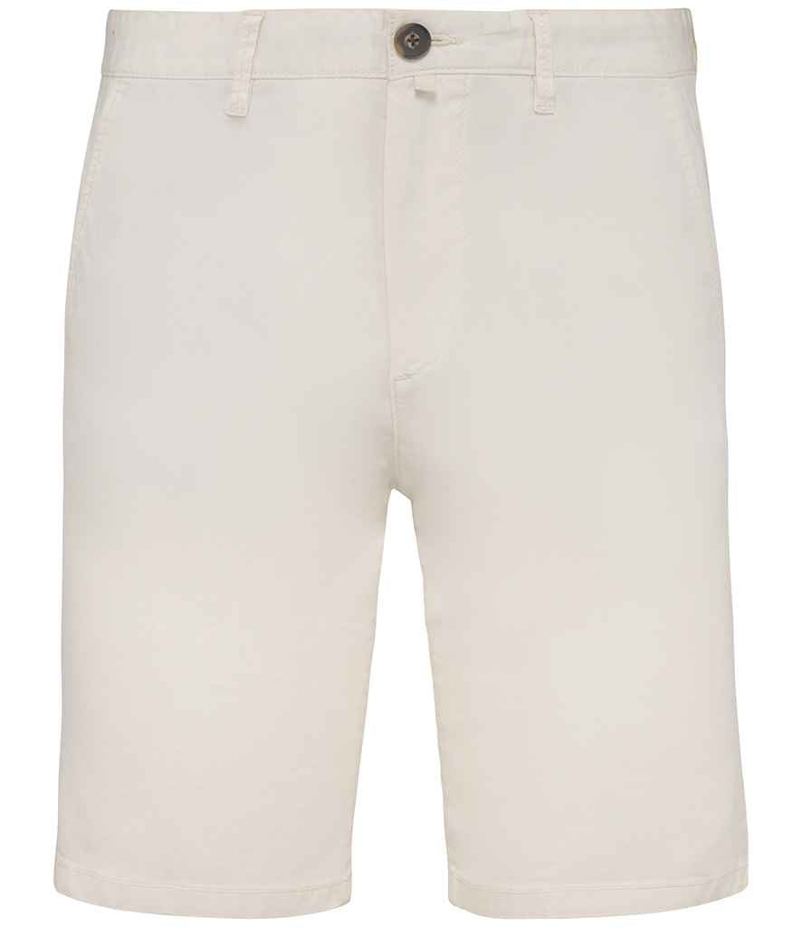 Native Spirit Chino Shorts in Ivory, front view