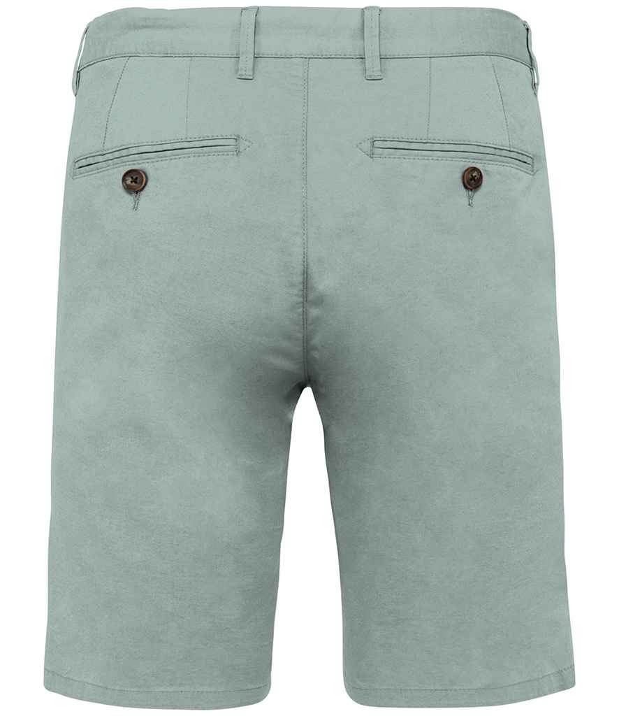 Native Spirit Chino Shorts in Jade Green, back view