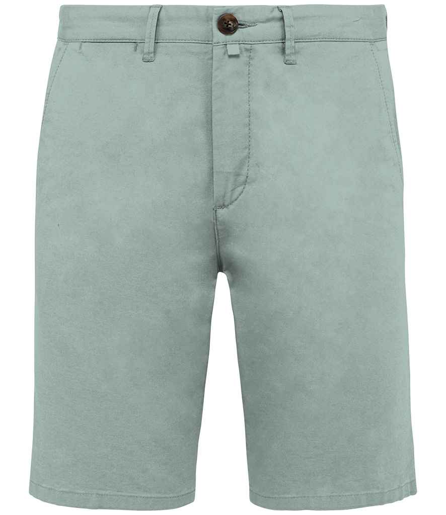 Native Spirit Chino Shorts in Jade Green, front view