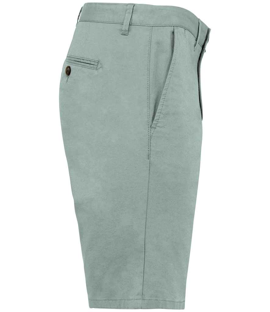 Native Spirit Chino Shorts in Jade Green, side view