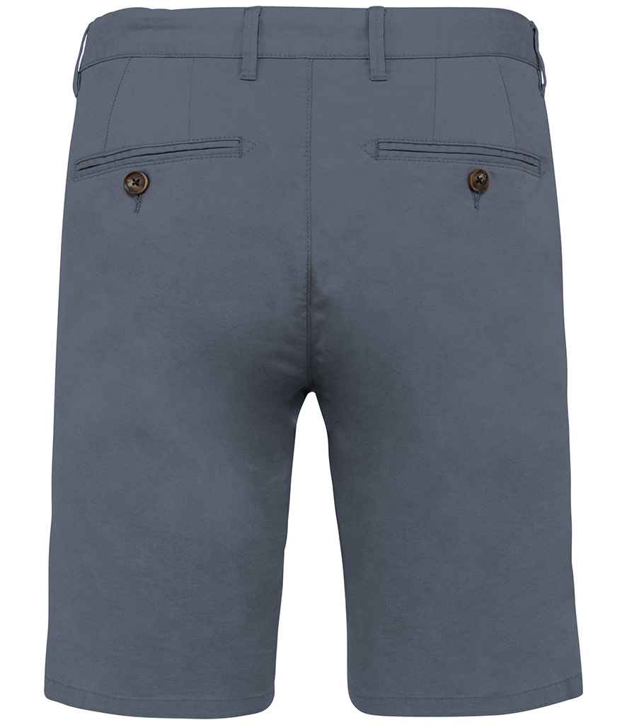 Native Spirit Chino Shorts in Mineral Grey, back view