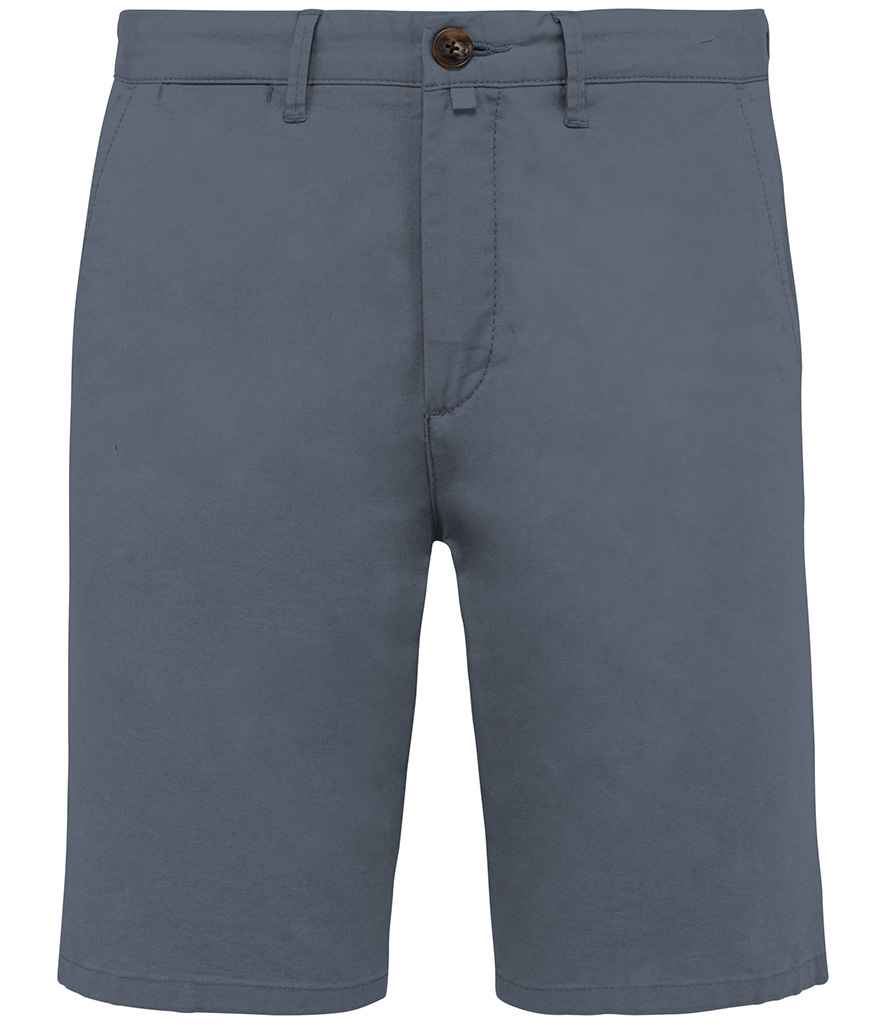 Native Spirit Chino Shorts in Mineral Grey, front view