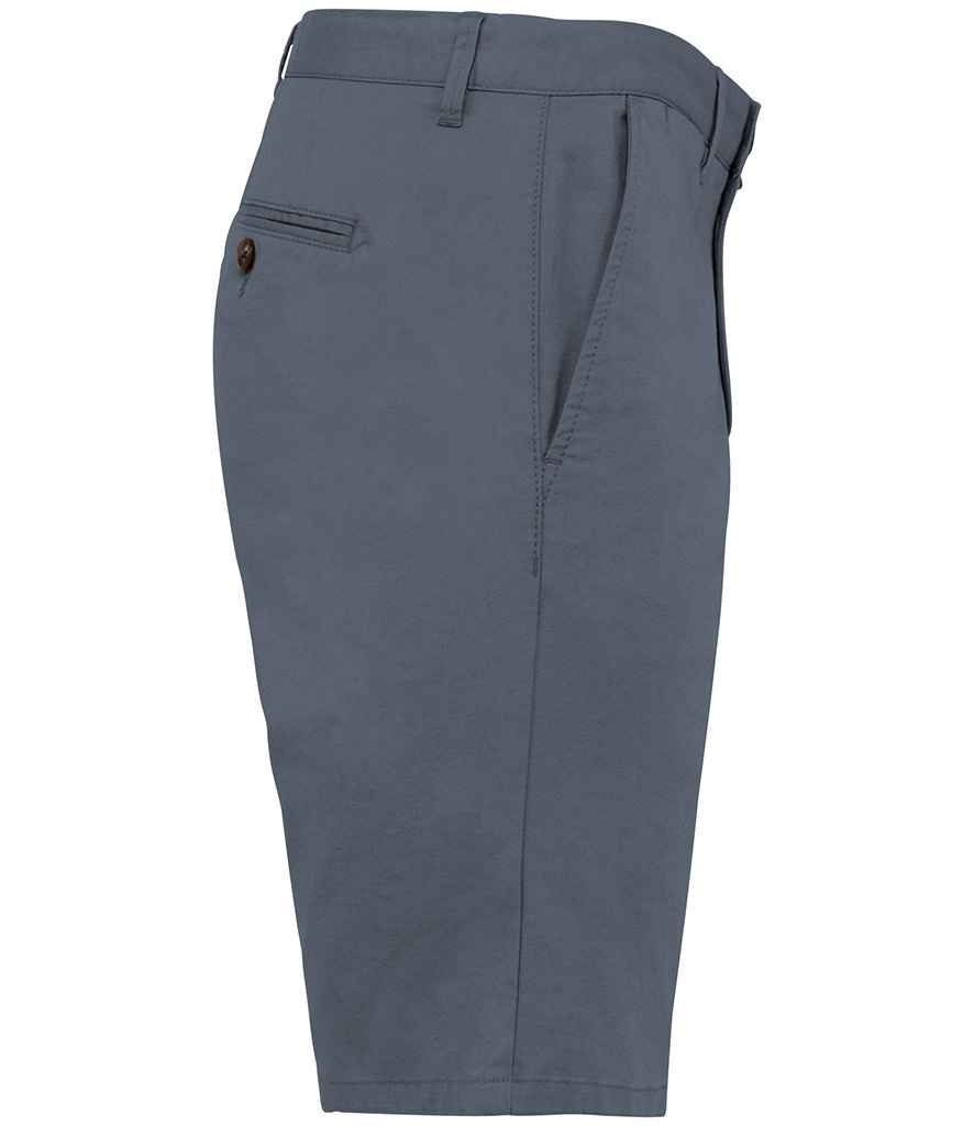 Native Spirit Chino Shorts in Mineral Grey, side view
