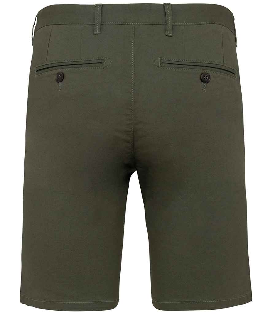 Native Spirit Chino Shorts in Organic Khaki, back view