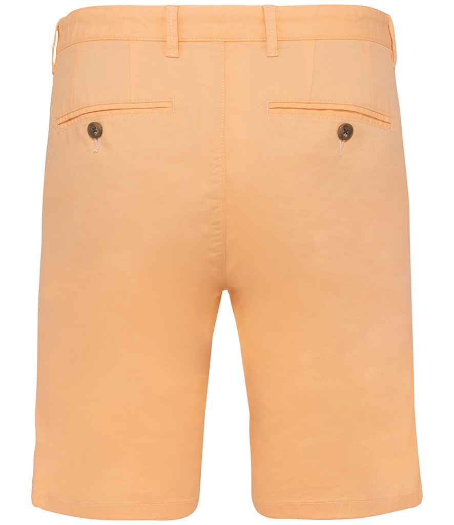Native Spirit Chino Shorts in Pastel Apricot, back view