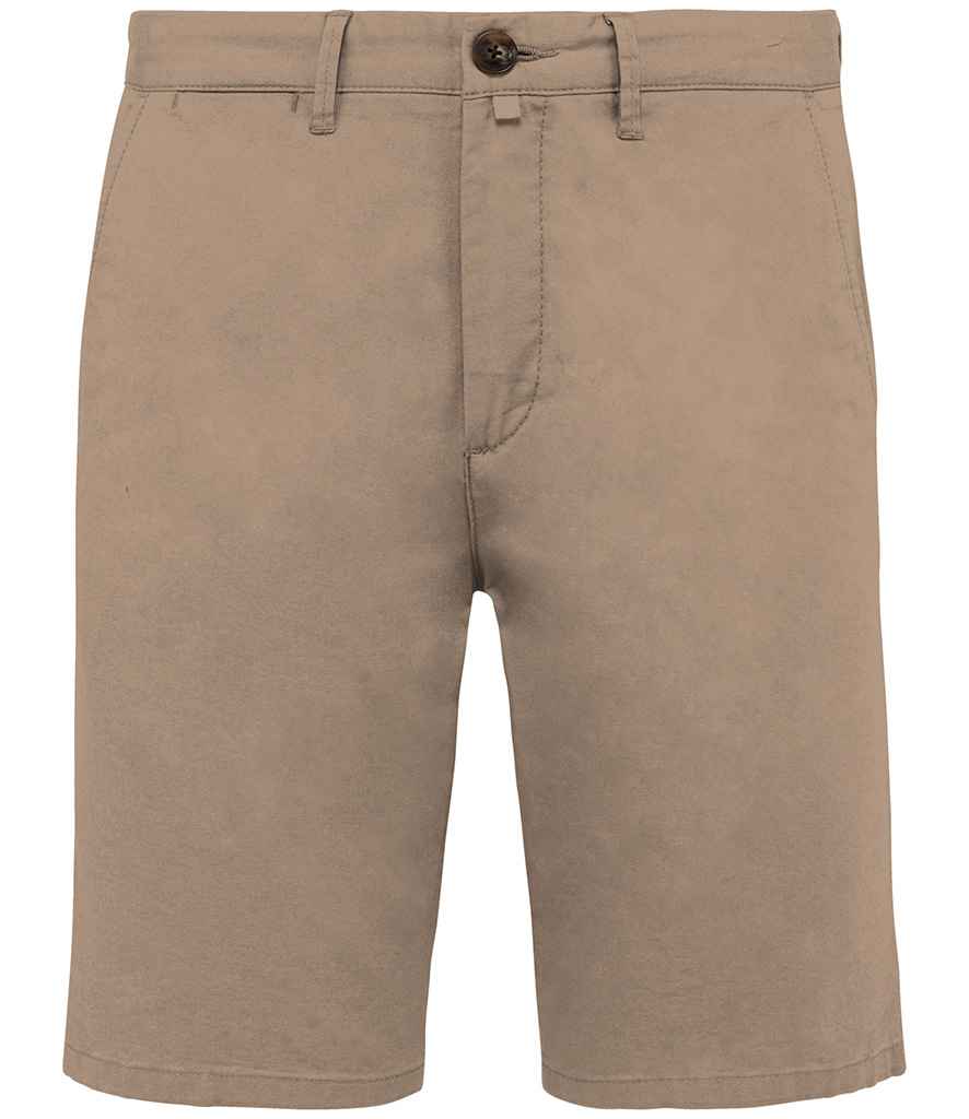 Native Spirit Chino Shorts in Wet Sand, front view