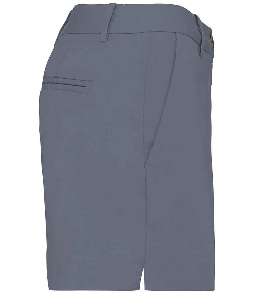 Native Spirit Ladies Chino Shorts in Mineral Grey, side view