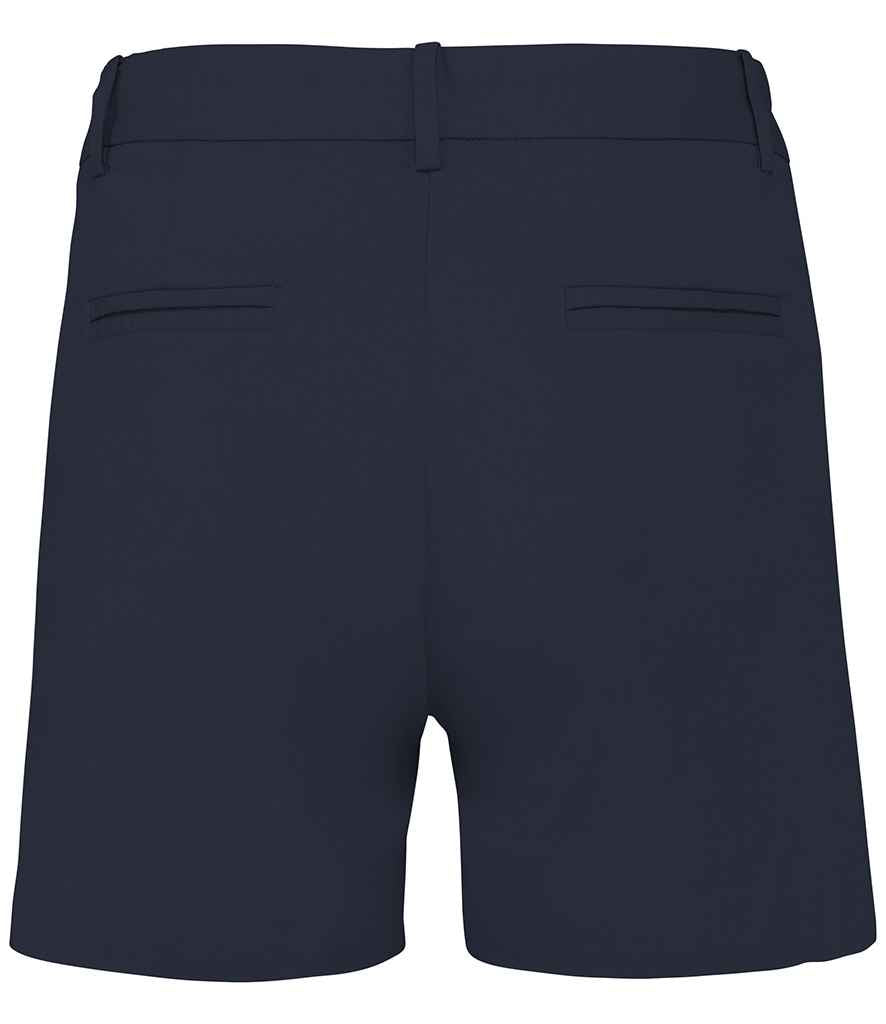 Native Spirit Ladies Chino Shorts in Navy, back view