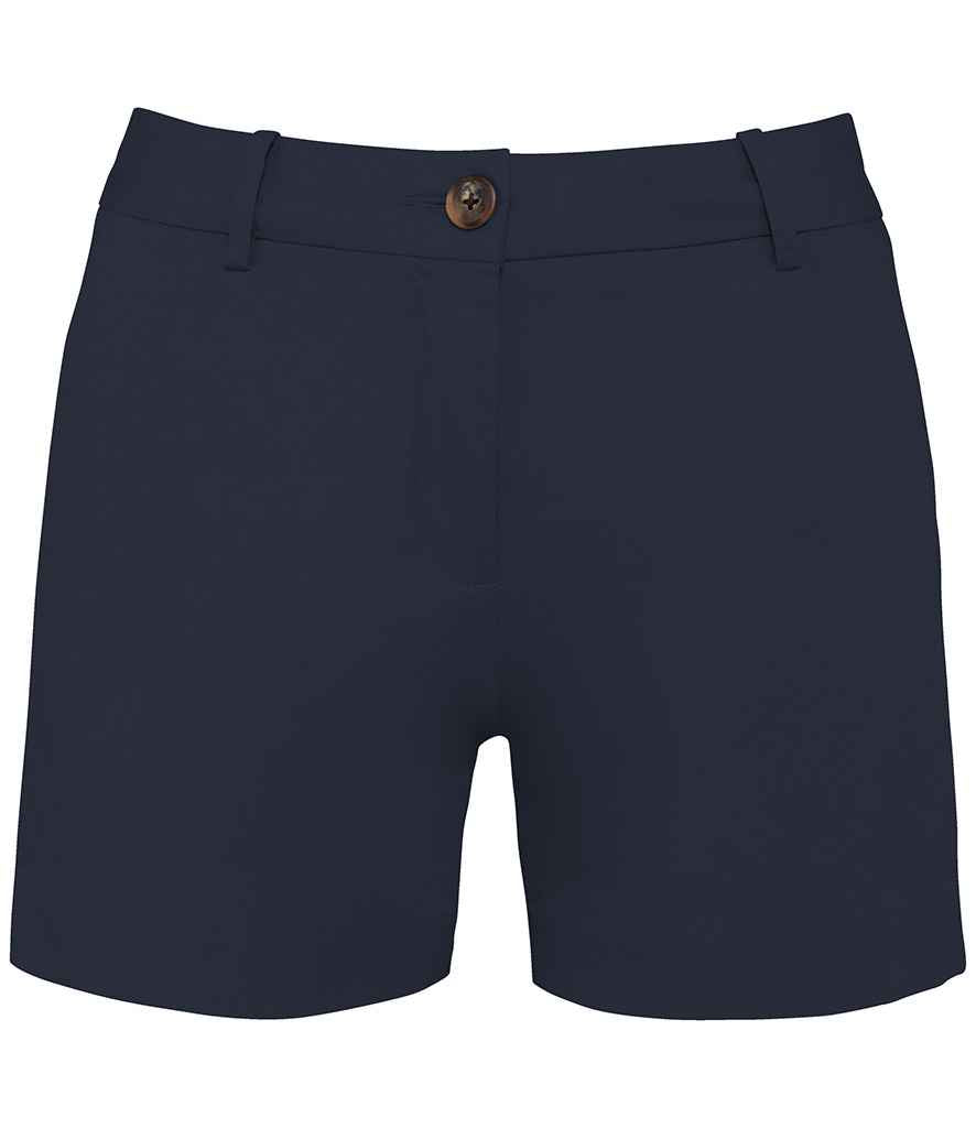 Native Spirit Ladies Chino Shorts in Navy, front view