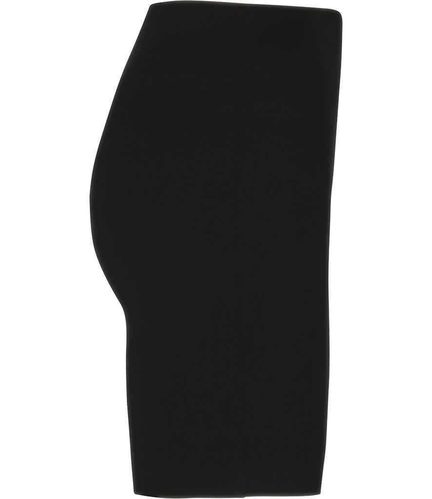 Native Spirit Ladies Ribbed Shorts in Black, side view