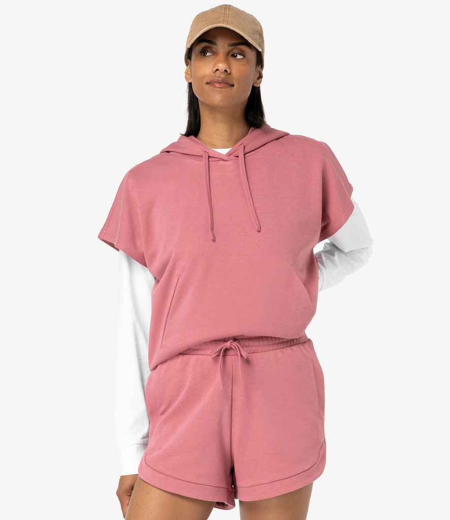 Native Spirit Ladies French Terry Shorts in Antique Rose