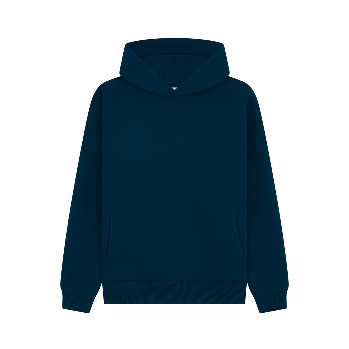 Cotton Ridge W76 Gemini Oversized Hoodie in Oxford Navy, front view