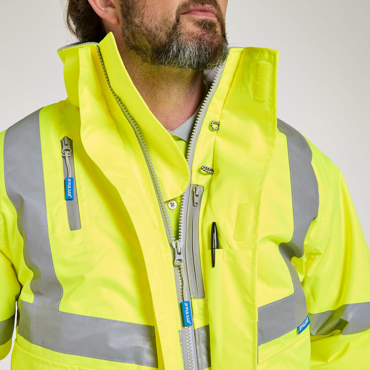 Pulsar Padded Bomber Jacket Yellow, image 3